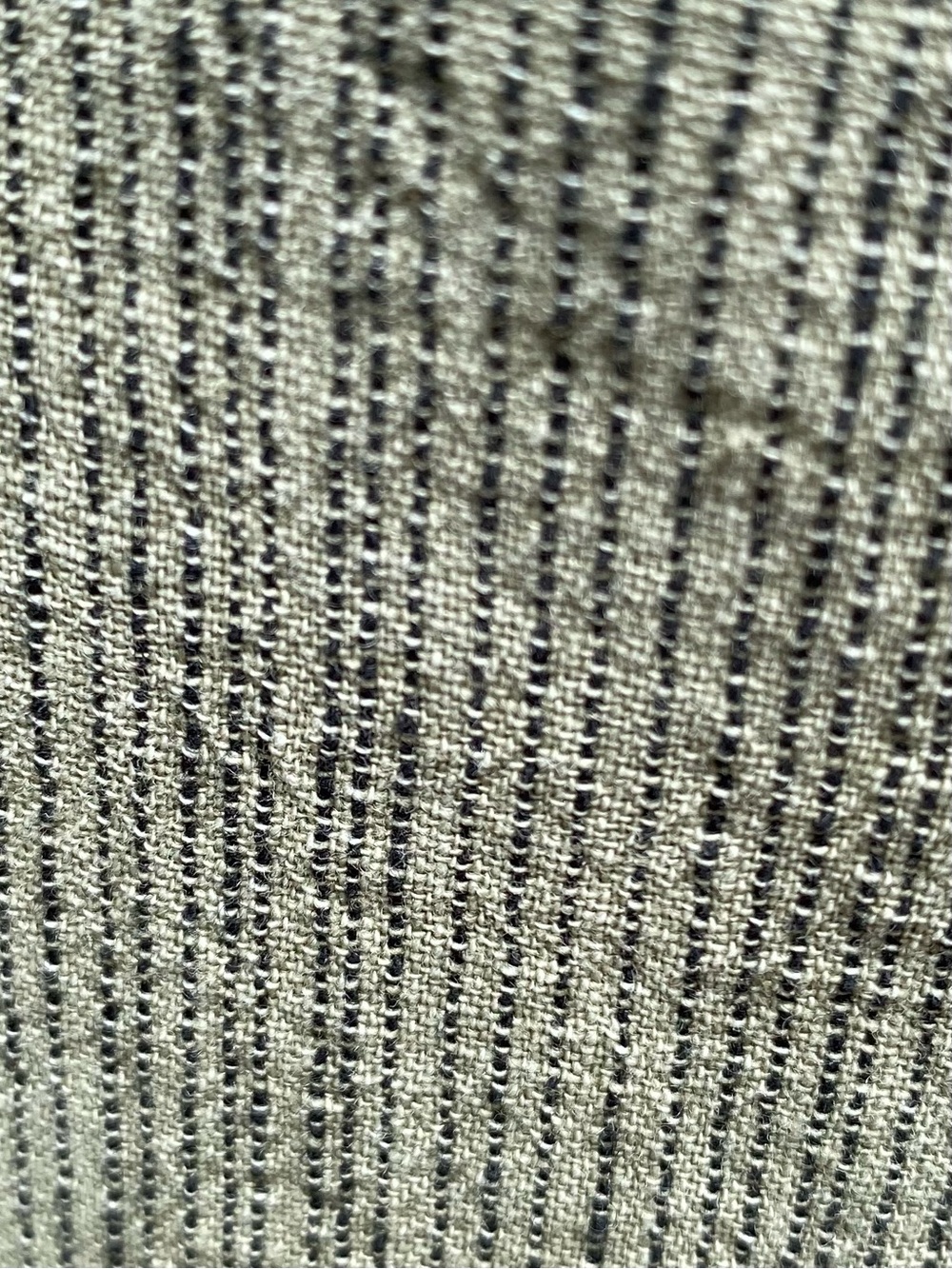 Anthropologie Capris. Olive With Black Pinstripe Wide Leg Linen Blend Size XS - Picture 6 of 15
